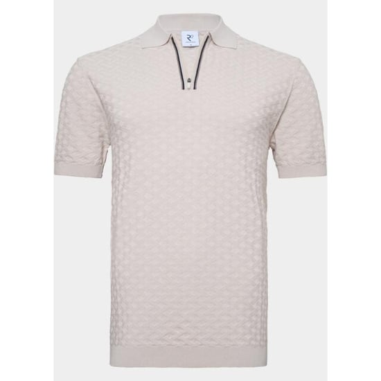 R2 Amsterdam Polo korte mouw zipper polo short sleeve cott 132.polo.018/045 - Image 1