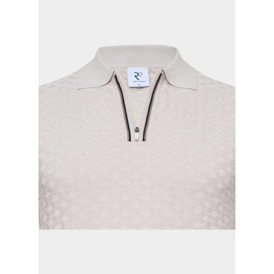 R2 Amsterdam Polo korte mouw zipper polo short sleeve cott 132.polo.018/045 - Image 2