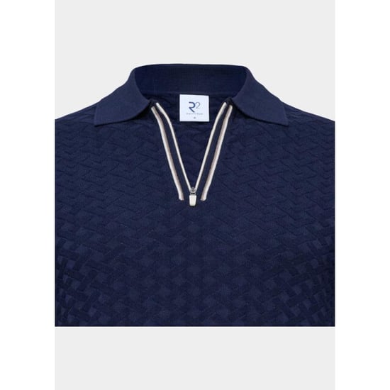 R2 Amsterdam Polo korte mouw zipper polo short sleeve cott 132.polo.018/010 - Image 2