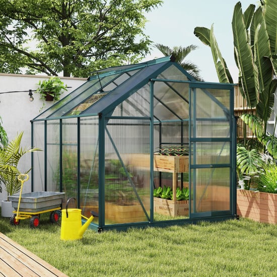 4goodz Tuinkas aluminium met polycarbonaat en kantelraam 190x252x201 cm - Image 2