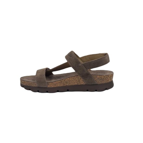 Panama Jack Dames Wedge Stone Grey Suède Leren Sandalen - Selma B18 - Image 4