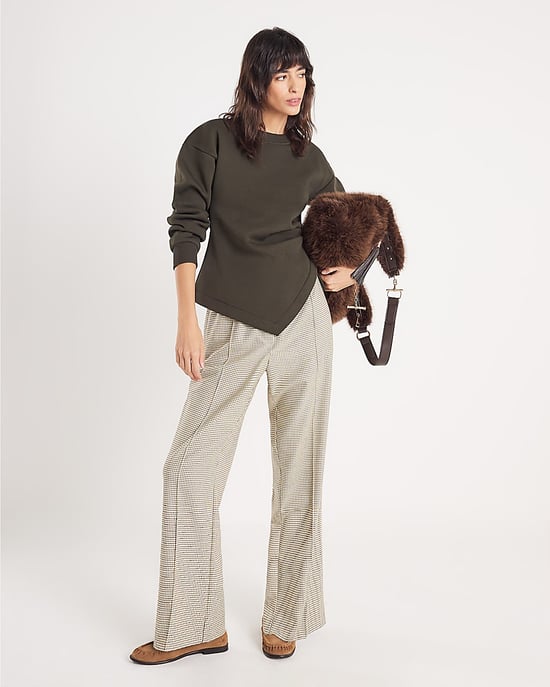 River Island Womens Sweatshirt Green Long Sleeve Draped - Image 4