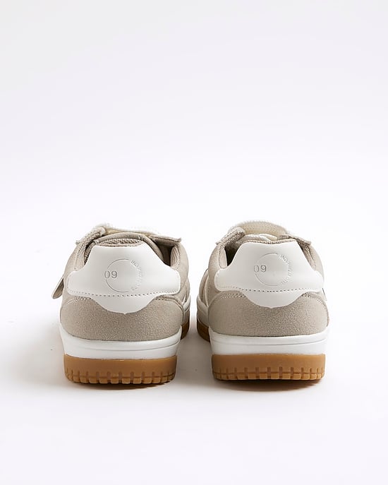 River Island Boys Trainers Grey Lace Up Sneakers - Image 3