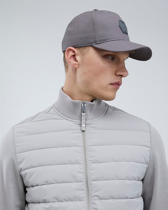 River Island Mens Jacket Grey Funnel Hybrid - Image 3