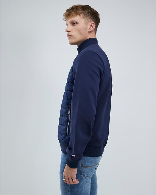 River Island Mens Jacket Navy Funnel Hybrid - Image 3