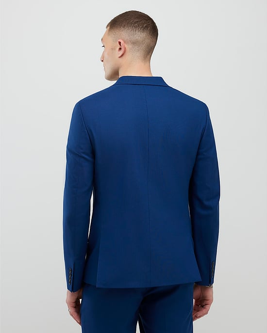 River Island Mens Suit Jacket Blue Slim Fit - Image 3