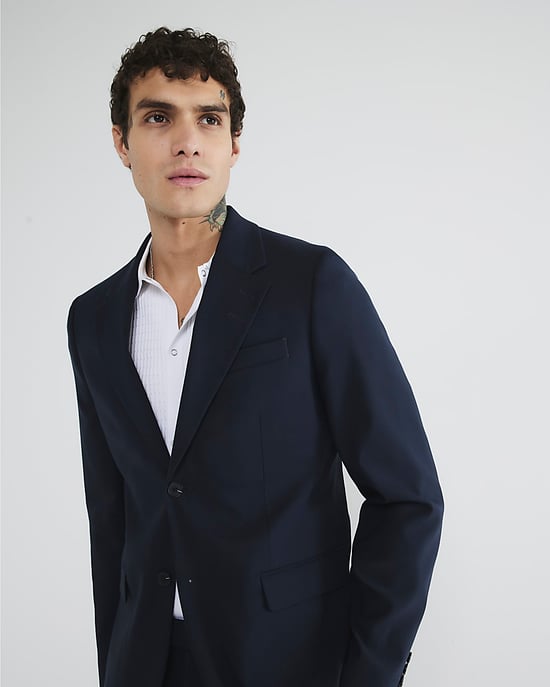 River Island Mens Suit Jacket Navy Stretch Skinny Fit - Image 5