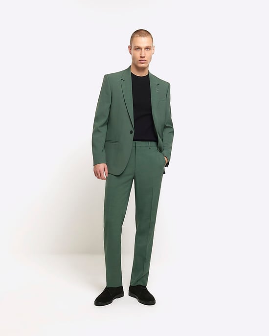 River Island Mens Suit Jacket Green Slim Fit - Image 5