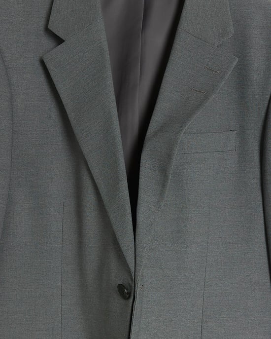 River Island Mens Suit Jacket Grey Stretch Slim Fit - Image 4