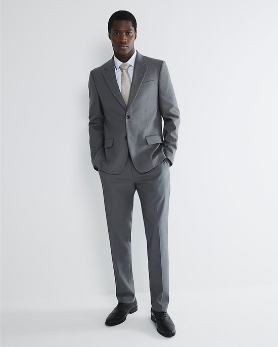 River Island Mens Suit Jacket Grey Stretch Slim Fit - Image 5