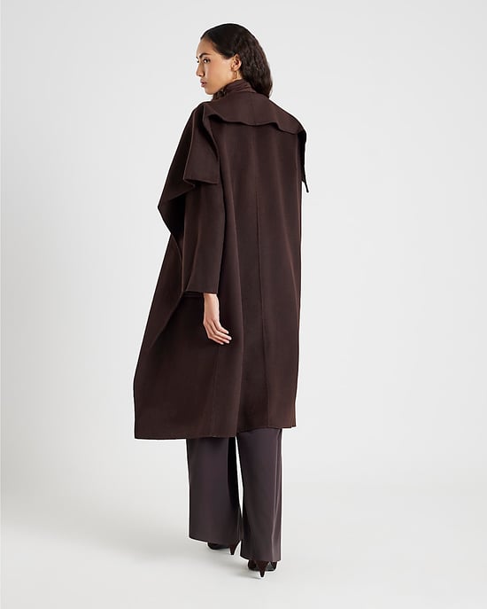 River Island Womens Coat Brown Premium Handmade Wool Blend - Image 3