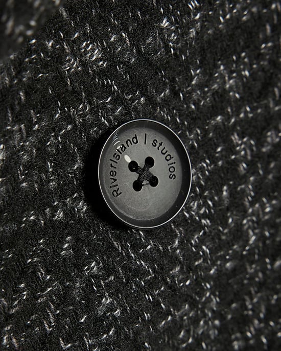 River Island Mini Boys Peacoat Black Check - Image 2
