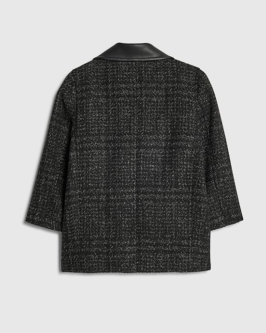 River Island Mini Boys Peacoat Black Check - Image 4