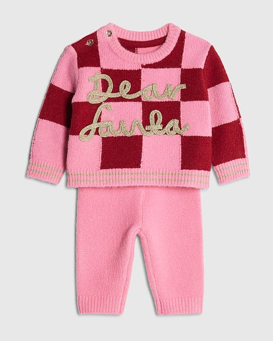 River Island Baby Girls Santa Jumper & Leggings Set Nephthys Pink - Image 5