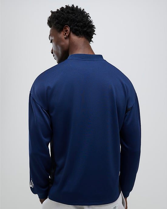 River Island Mens T-Shirt Navy Saint Tiempo Football - Image 3
