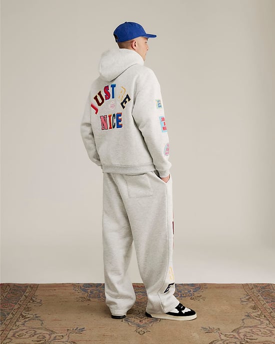 River Island Mens Joggers The Real Hackney Dave Grey Badged - Image 2