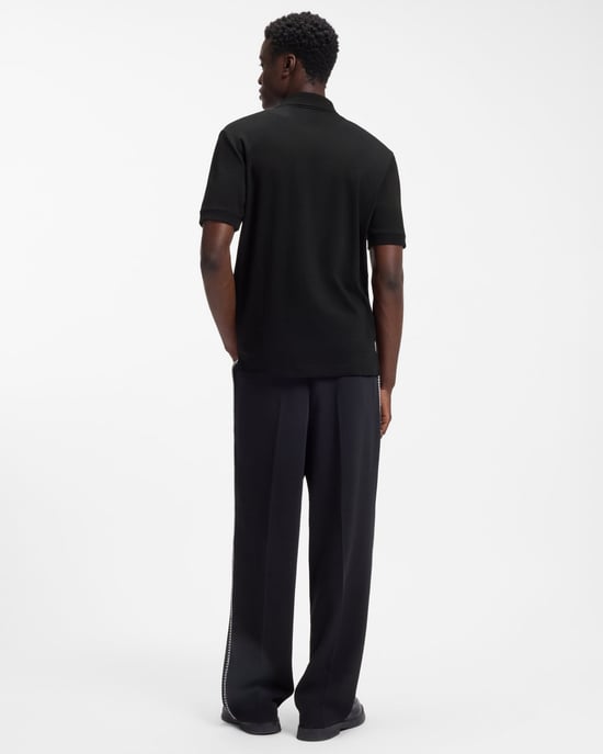 Dalomino Short Sleeve Polo Shirt in Black - Image 2