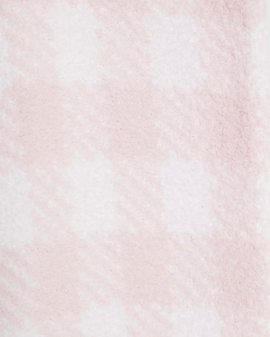 River Island Girls Cardigan & Trousers Set Pink Gingham Cosy 2 Piece - Image 4
