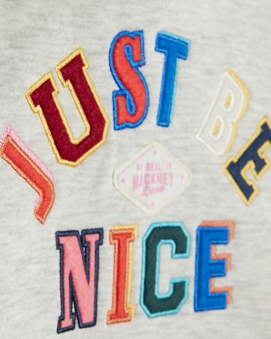 River Island Boys Hoodie Real Hackney Dave Mini Grey Nice - Image 2
