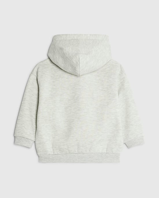 River Island Boys Hoodie Real Hackney Dave Mini Grey Nice - Image 4