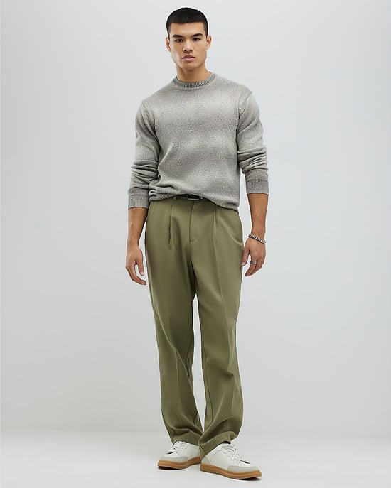 River Island Mens Jumper Green Slim Fit Gradient - Image 4