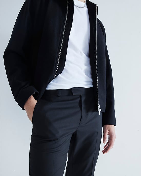 River Island Mens Twill Trousers Black Skinny Fit - Image 3