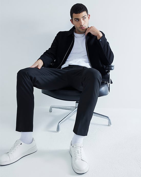 River Island Mens Twill Trousers Black Skinny Fit - Image 5