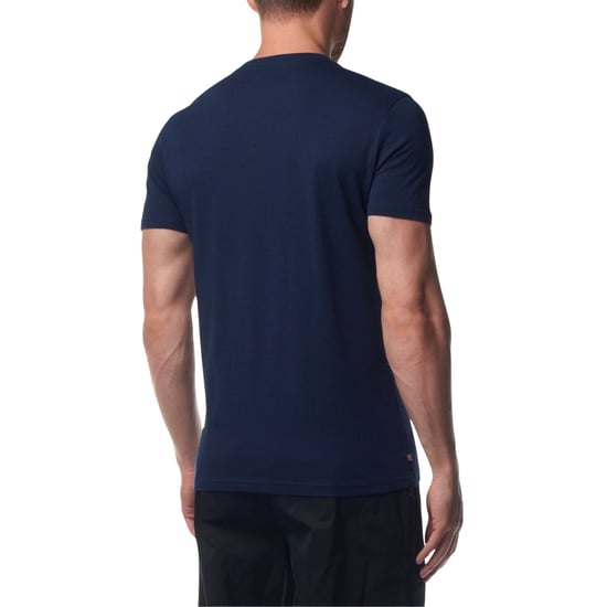 Aquascutum Active Beach Basic Big Logo Navy Blue T-shirt - Image 4