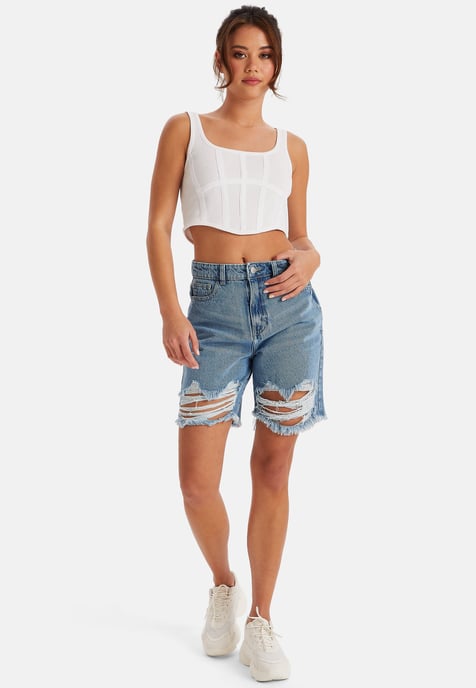 Chief Ripped Bermuda Shorts - Image 3