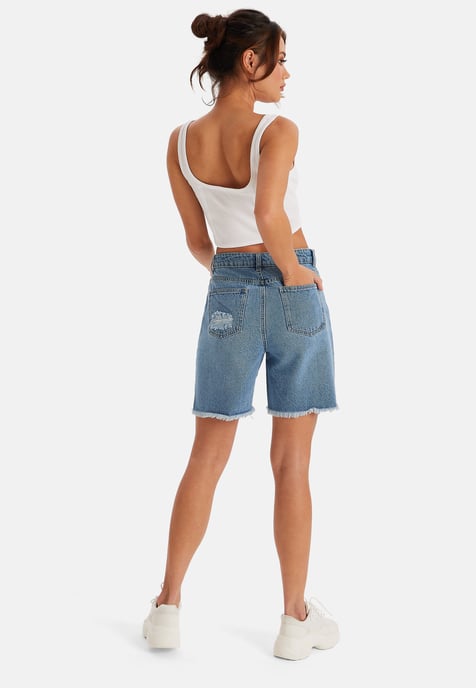Chief Ripped Bermuda Shorts - Image 4
