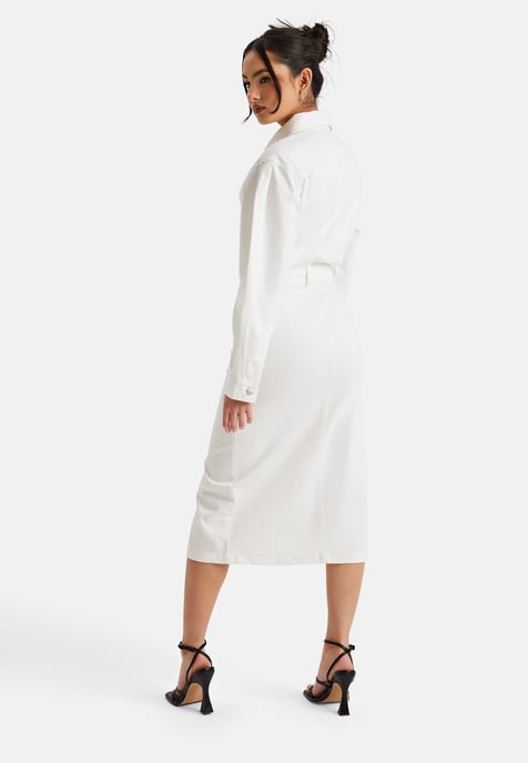 Contrast Binding Mini Dress - Image 3