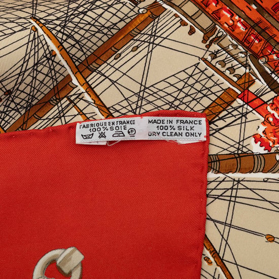 Begagnad Marine Et Cavalerie Silkes Scarf 90 - Image 2