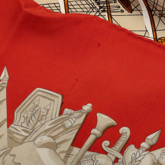 Begagnad Marine Et Cavalerie Silkes Scarf 90 - Image 3