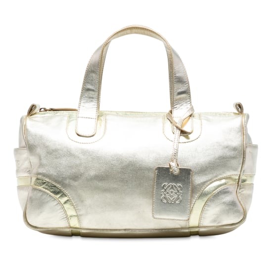 Pre-owned Metallic Leather Handbag - Image 1