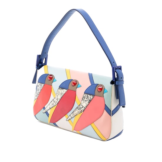 Tweedekans Patchwork Leren Qutweet Vogel Baguette - Image 2