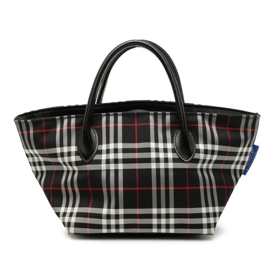 Tweedehands House Check Nylon Handtas - Image 1