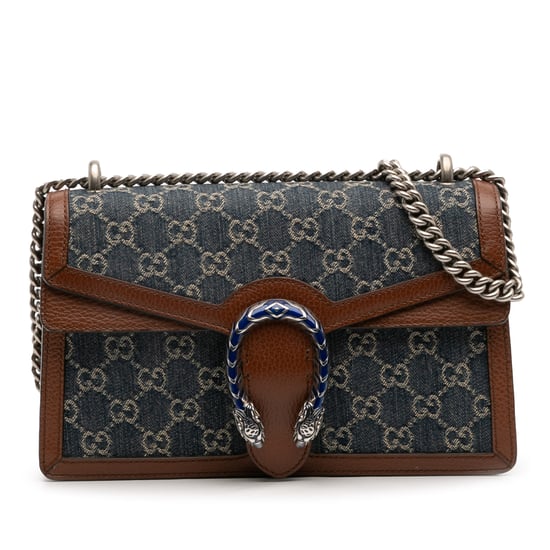 Pre-owned Small Gg Denim Dionysus Shoulder Bag - Image 1