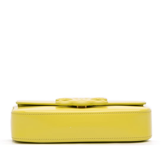 Pre-owned Calfskin Cuir Triomphe Chain Shoulder Bag - Image 3
