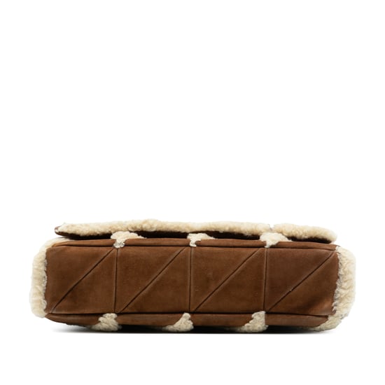 Tweedekans Medium Suede En Schapenvacht Patchwork Jamie Schoudertas - Image 3