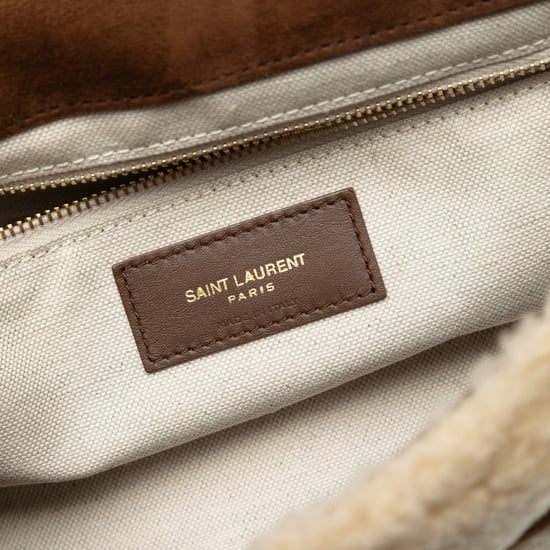 Tweedekans Medium Suede En Schapenvacht Patchwork Jamie Schoudertas - Image 5