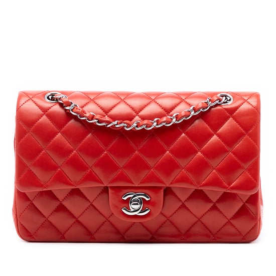 Pre-owned Medium Classic Lambskin Double Flap - Image 1