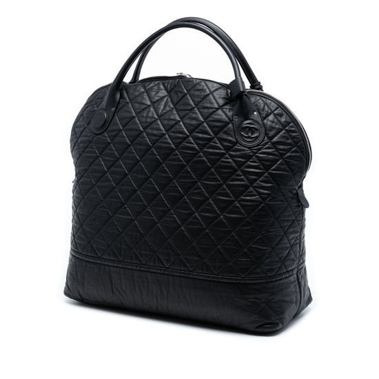 Tweedehands XL Gequilted Coated Canvas Horizontale Sport Weekendtas - Image 2