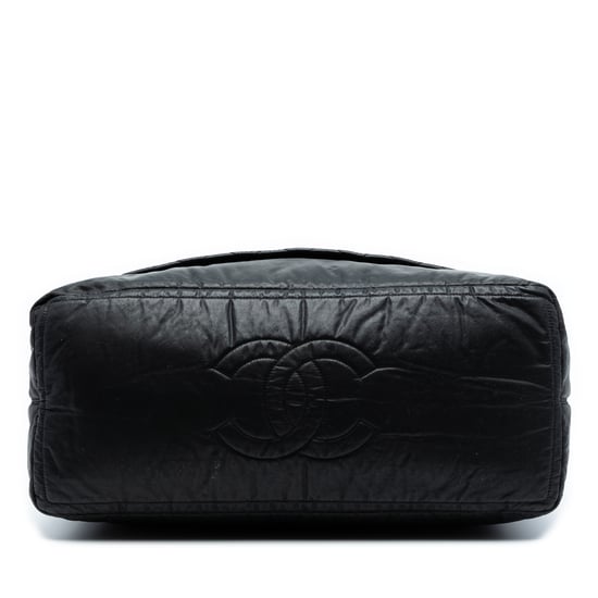 Tweedehands XL Gequilted Coated Canvas Horizontale Sport Weekendtas - Image 3