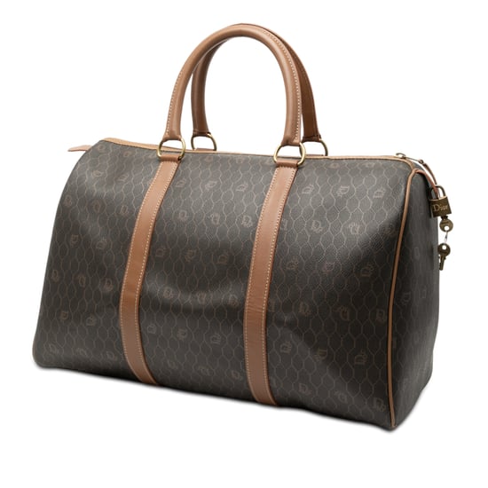 Pre-owned Honeycomb Coated Canvas Travel Bag - Image 2