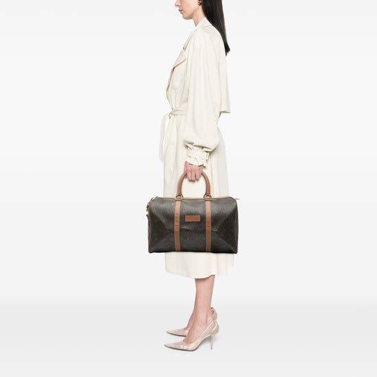 Pre-owned Honeycomb Coated Canvas Travel Bag - Image 6