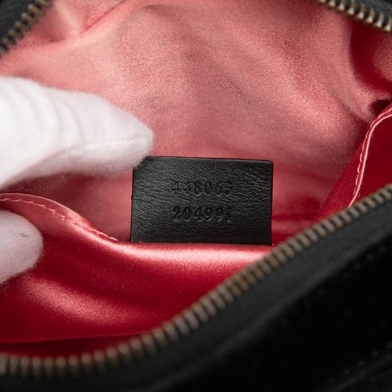Tweedehands Mini GG Marmont Kristal Versierde Matelassé Velvet Crossbody - Image 6