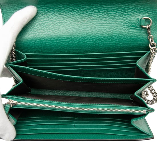 Tweedehands Leren Dionysus Wallet On Chain - Image 4
