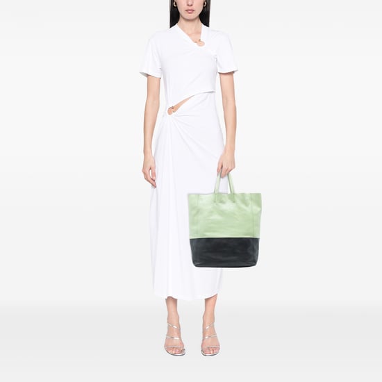 Pre-owned Bicolor Leather Vertical Cabas Tote - Image 1