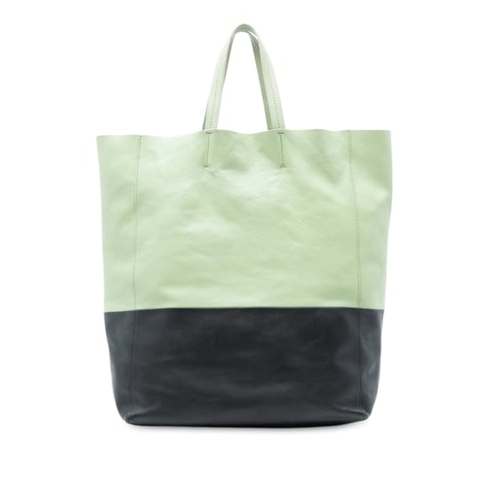 Pre-owned Bicolor Leather Vertical Cabas Tote - Image 2