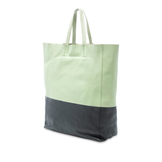 Pre-owned Bicolor Leather Vertical Cabas Tote - Image 3